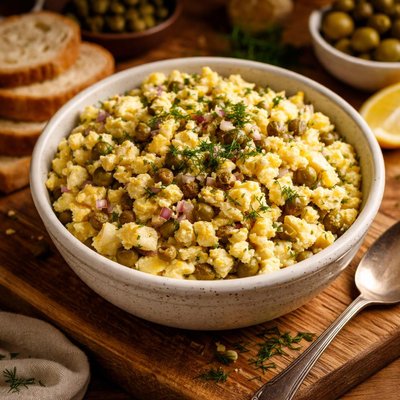 Image of Egg Salad with Capers and Olives