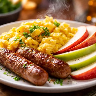 Image of Egg Sausage and Apple Brunch