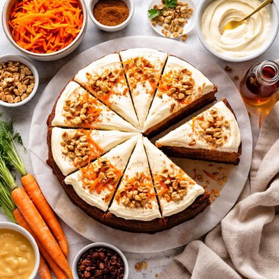 Image of Eggless Carrot Cake