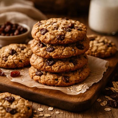 Image of Eggless Oatmeal Raisin Cookies