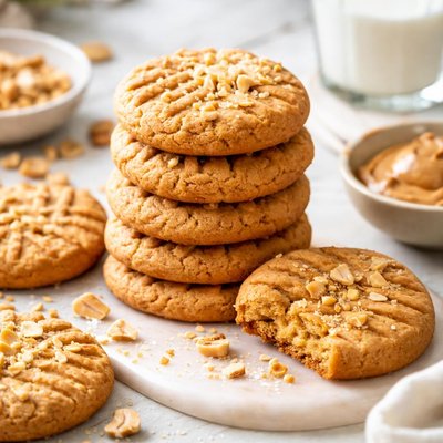 Image of Eggless Peanut Butter Cookies