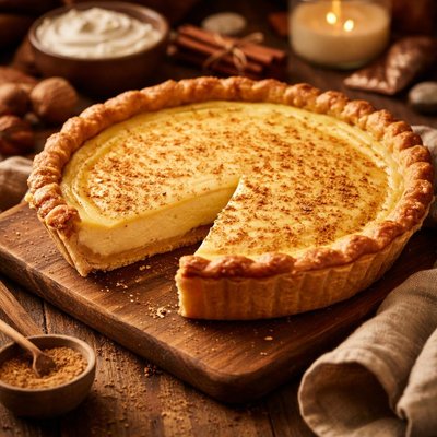 Image of Eggnog Custard Pie