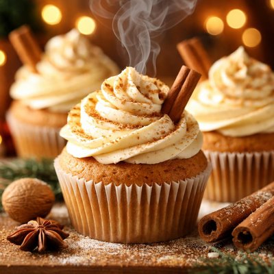 Image of Eggnog Latte Cupcakes