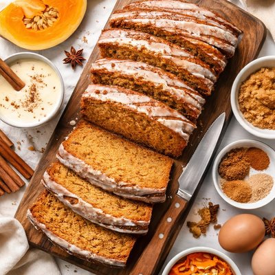 Image of Eggnog Pumpkin Bread