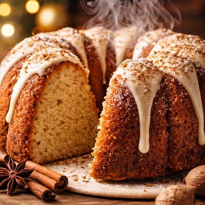 Image of Eggnog Rum Bundt Cake