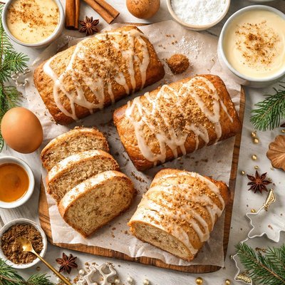 Image of Eggnog Sweet Bread Loaves