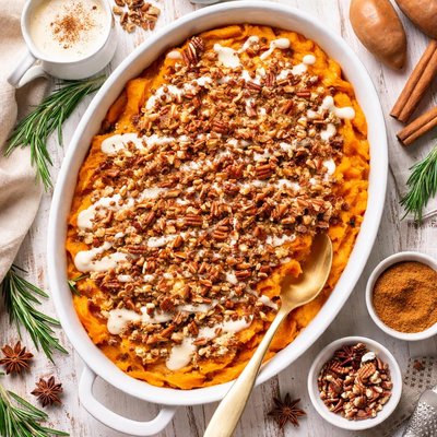 Image of Eggnog Sweet Potatoes