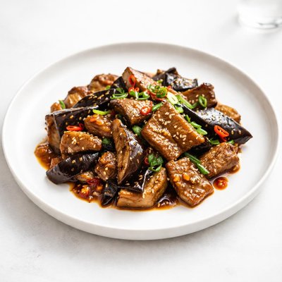 Image of Eggplant and Pork with Black Bean Garlic Sauce