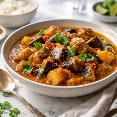 Image of Curry de Berenjena y Patata Vegano