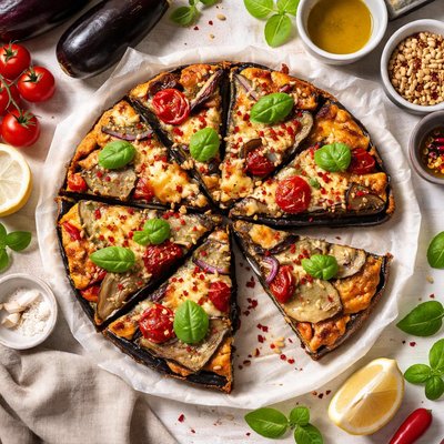 Image of Eggplant Aubergine Cake