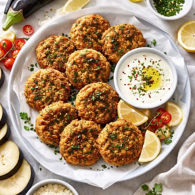 Image of Eggplant Aubergine Cakes