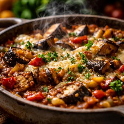 Image of Eggplant Aubergine Creole Casserole