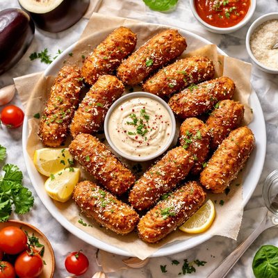 Image of Eggplant Aubergine Croquettes