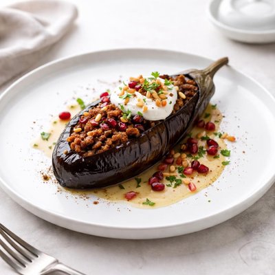 Image of Eggplant Aubergine Fit for a Sheik Sheik Al Mihshee