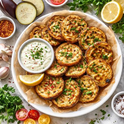 Image of Eggplant Aubergine Fritters