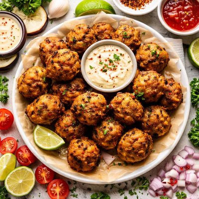 Image of Eggplant Aubergine Hush Puppies