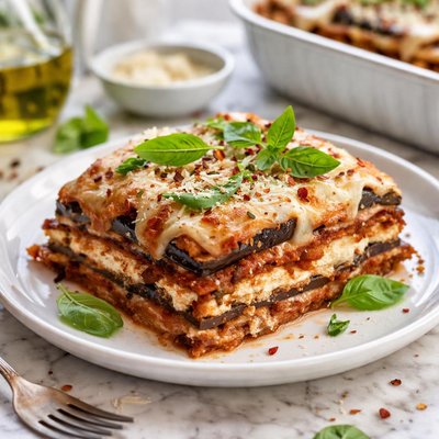 Image of Eggplant Aubergine Lasagna