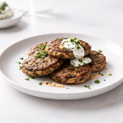 Image of Eggplant Aubergine Patties
