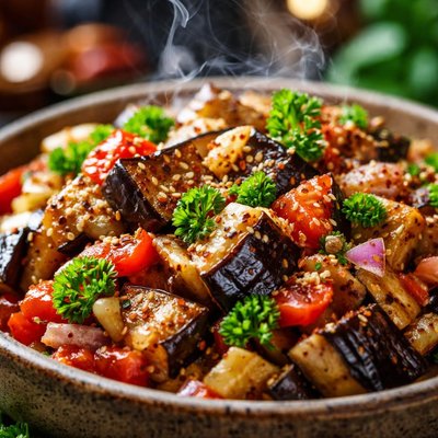 Image of Eggplant Aubergine Salad