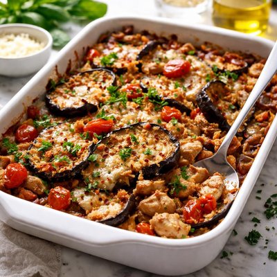 Image of Eggplant Chicken Casserole
