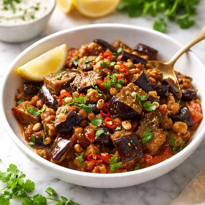 Image of Whole30 Eggplant Subji