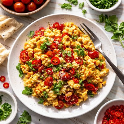 Image of Eggs and Chili Scramble