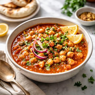 Image of Egyptian Chickpea and Tomato Soup