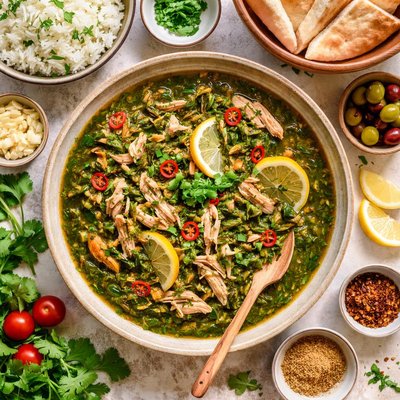 Image of Egyptian Greens and Chicken Stew