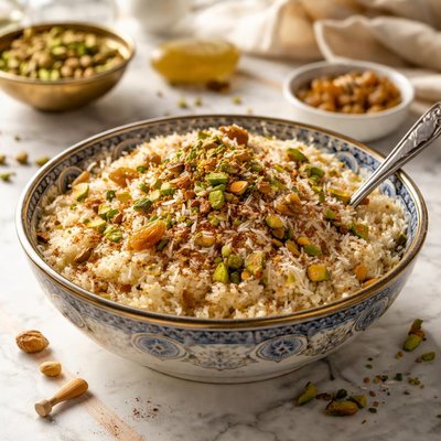 Image of Egyptian Sweet Couscous Dessert