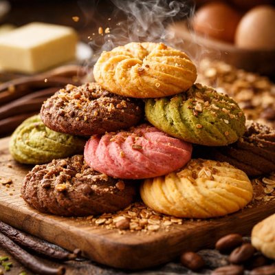 Image of Eight Flavor Rich Butter Cookies