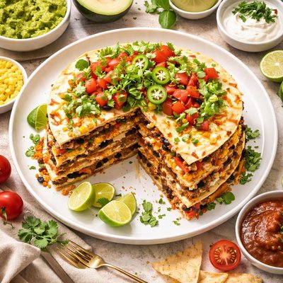 Image of Eight Layer Tortilla Stack