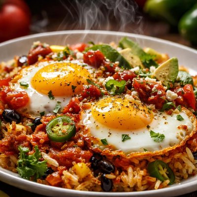 Rancho Rice El Rancho Eggs with Rice Recipe