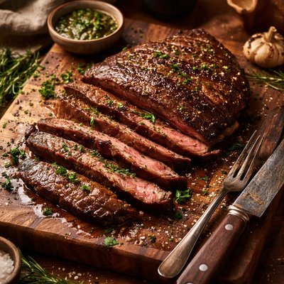Image of Elegant and Hearty Marinated Flank Steak