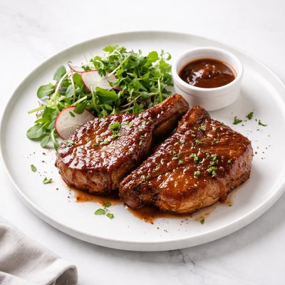 Image of Elegant Bbq Sauced Pork Chops