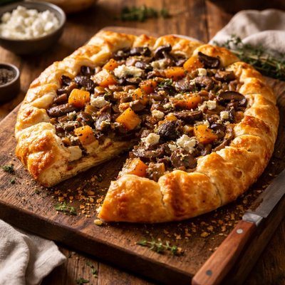 Image of Elegant Mushroom Squash Pie