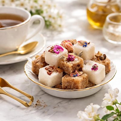 Image of Elegant Sugar Cubes for Tea Time