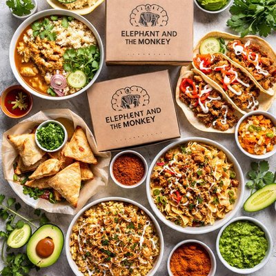 Image of Elephant and the Monkey