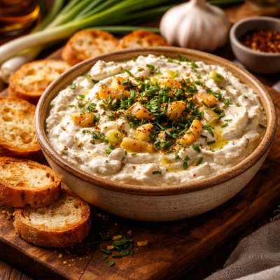 Image of Elephant Garlic Scallion Dip