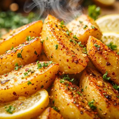 Image of Ellinikos Lemoni Patatas Greek Lemon Potatoes