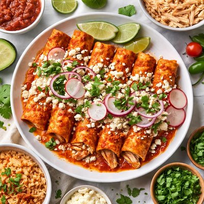 Image of Enchiladas Rojas Mexicana Chicken