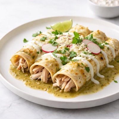 Image of Enchiladas Suizas Con Pollo