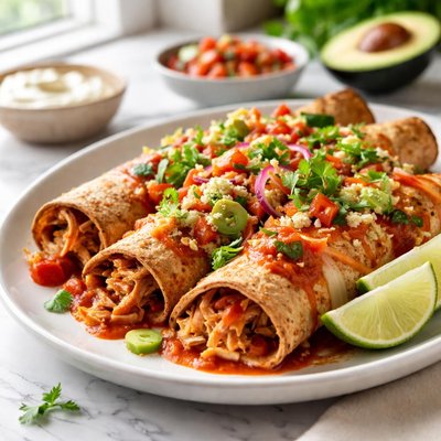 Image of Enchiladas Using Whole Wheat Tortillas
