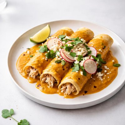 Image of Enchiladas with Pumpkin Sauce