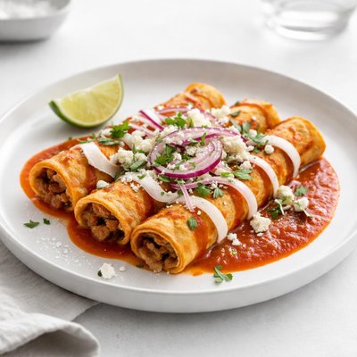 Image of Enchiladas with Red Sauce