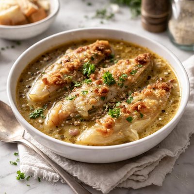 Image of Endive Soup Au Gratin