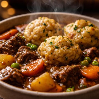 Image of English Beef Stew and Dumplings