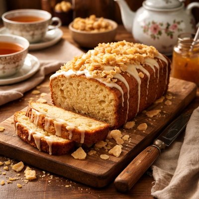 Image of English High Tea Preserved Ginger Drizzle Cake