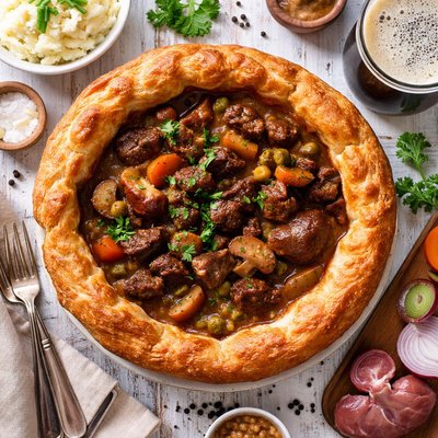 Image of English Pub Beef Kidney Stew in Yorkshire Pudding Adopted