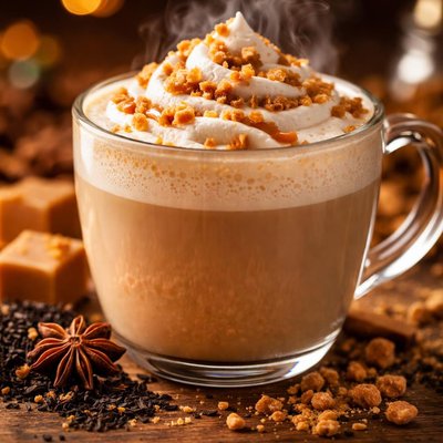 Image of English Toffee Tea Latte