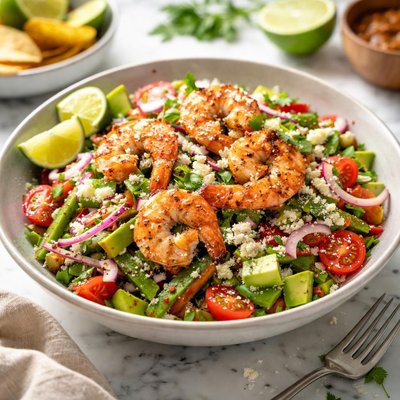 Image of Ensalada De Nopales Y Camarones Cactus and Shrimp Salad